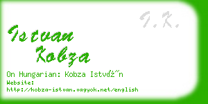 istvan kobza business card